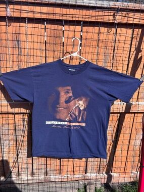 Gildan Navy George Strait Graphic Short Sleeve Tee